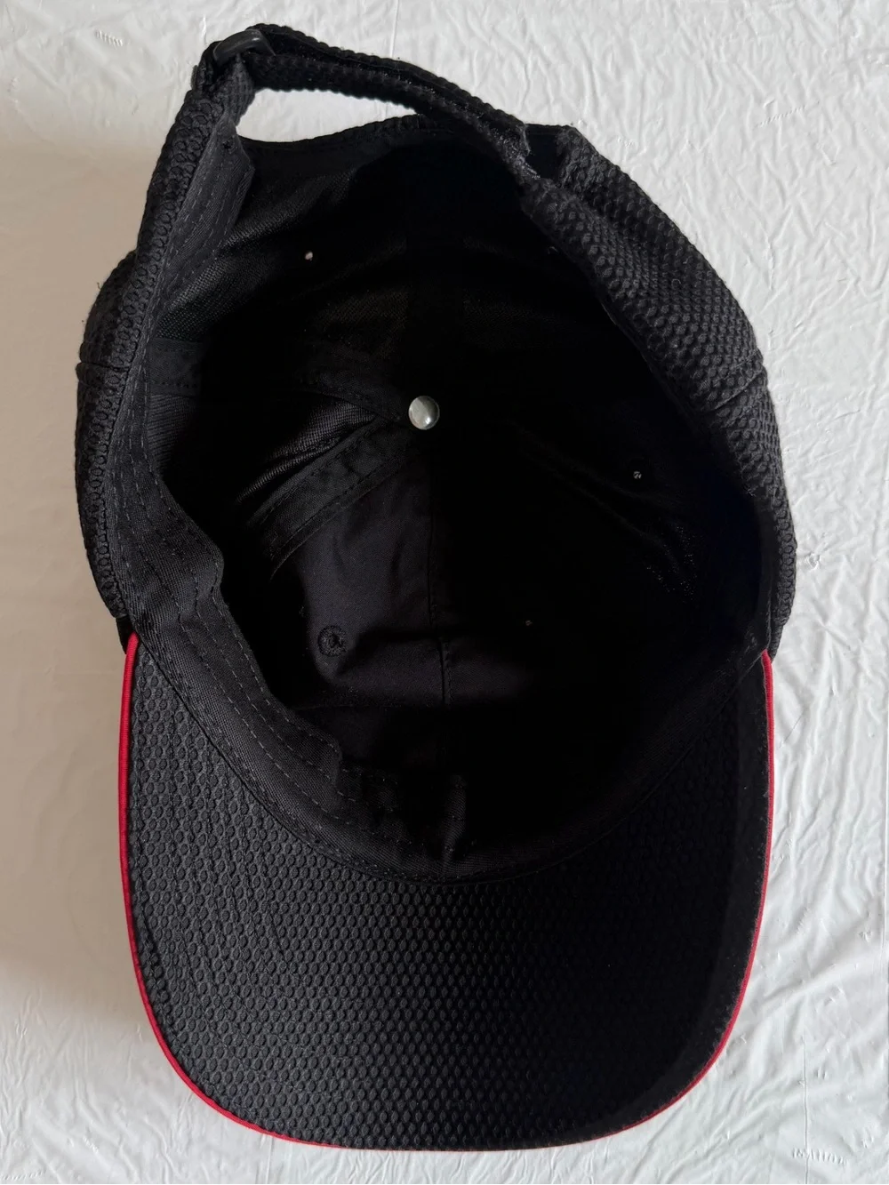 OVO Black Baseball Cap with Gold Owl Patch and Red Trim
